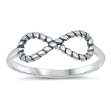 Sterling Silver Oxidized Infinity Ring