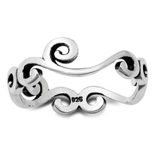 Load image into Gallery viewer, Sterling Silver Oxidized Plain Ring
