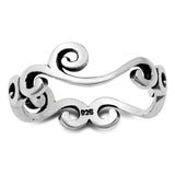 Sterling Silver Oxidized Plain Ring