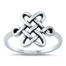 Load image into Gallery viewer, Sterling Silver Oxidized Celtic Ring