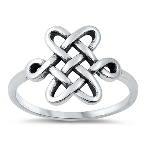 Sterling Silver Oxidized Celtic Ring