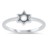 Sterling Silver Oxidized Sun Ring