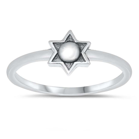 Sterling Silver Oxidized Sun Ring