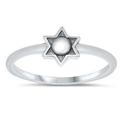 Sterling Silver Oxidized Sun Ring