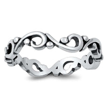 Load image into Gallery viewer, Sterling Silver Oxidized Plain Ring