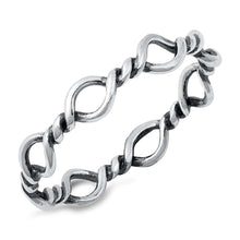 Load image into Gallery viewer, Sterling Silver Oxidized Rope Ring