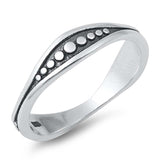 Sterling Silver Oxidized Plain Ring