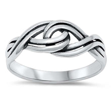 Load image into Gallery viewer, Sterling Silver Polished Braid Ring
