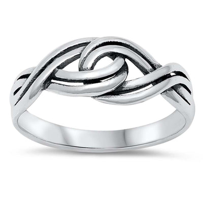 Sterling Silver Polished Braid Ring