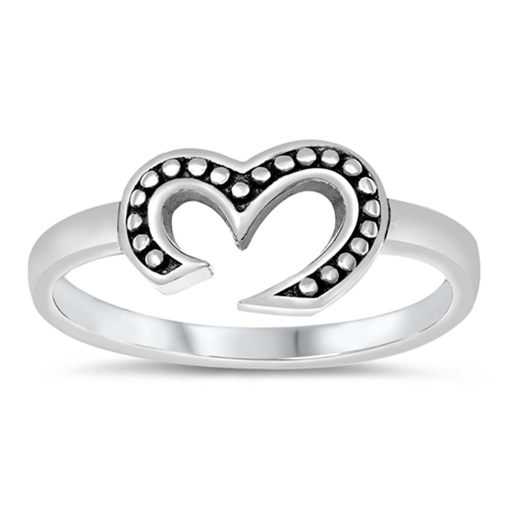 Sterling Silver Oxidized Om Ring