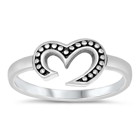Sterling Silver Oxidized Om Ring