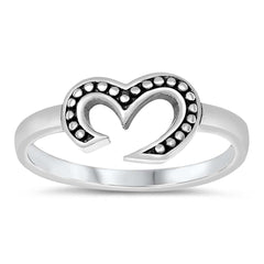 Sterling Silver Oxidized Om Ring