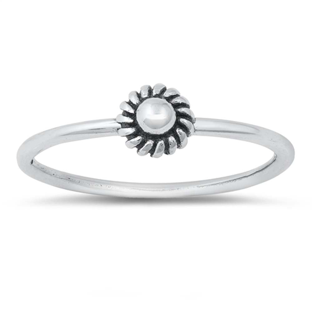 Sterling Silver Oxidized Plain Ring