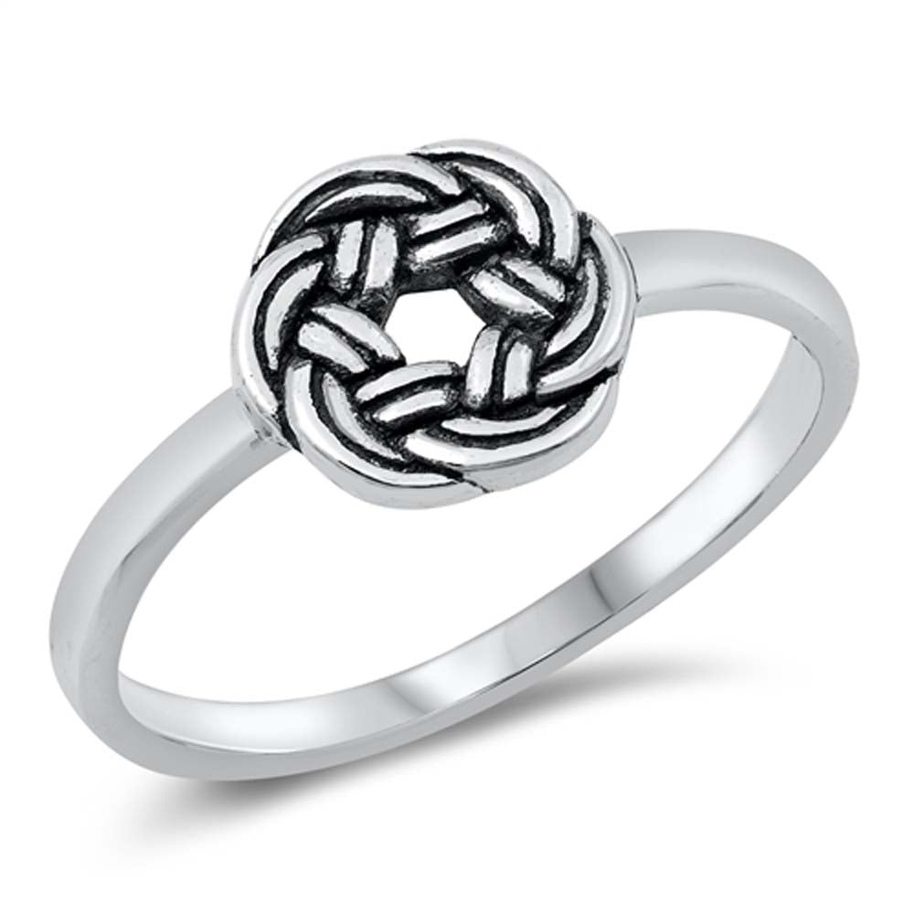 Sterling Silver Oxidized Plain Ring