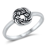Sterling Silver Oxidized Plain Ring