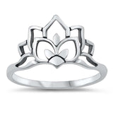 Sterling Silver Oxidized Plain Ring