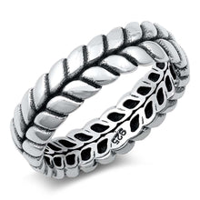 Load image into Gallery viewer, Sterling Silver Oxidized Rope Band Ring