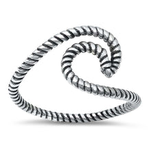 Load image into Gallery viewer, Sterling Silver Oxidized Wave Ring