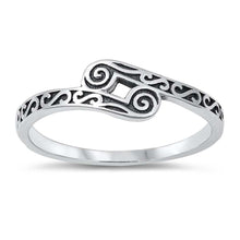 Load image into Gallery viewer, Sterling Silver Oxidized Plain Ring