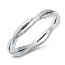 Load image into Gallery viewer, Sterling Silver Oxidized Braid Band Ring