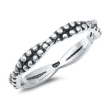 Sterling Silver Oxidized Braid Ring