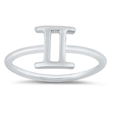 Load image into Gallery viewer, Sterling Silver Polished Zodiac Gemini Ring