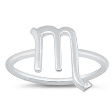 Load image into Gallery viewer, Sterling Silver Polished Zodiac Scorpio Ring
