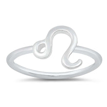 Load image into Gallery viewer, Sterling Silver Polished Zodiac Leo Ring