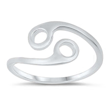 Load image into Gallery viewer, Sterling Silver Polished Zodiac Cancer Ring