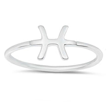 Load image into Gallery viewer, Sterling Silver Polished Zodiac Pisces Ring