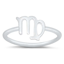 Load image into Gallery viewer, Sterling Silver Polished Zodiac Virgo Ring