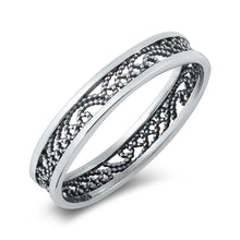 Load image into Gallery viewer, Sterling Silver Oxidized Filigree Band Ring