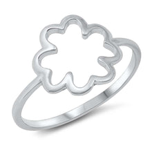 Load image into Gallery viewer, Sterling Silver High Polish Clover Ring