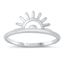 Load image into Gallery viewer, Sterling Silver High Polish Sun Ring