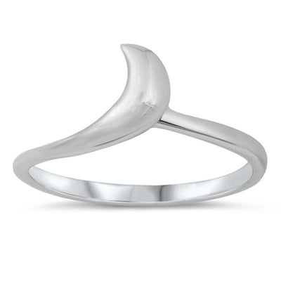 Sterling Silver High Polish Plain Ring