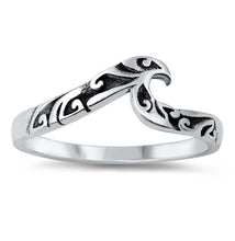 Load image into Gallery viewer, Sterling Silver Oxidized Filigree Wave Ring