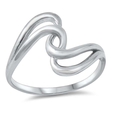 Sterling Silver High Polish Plain Ring