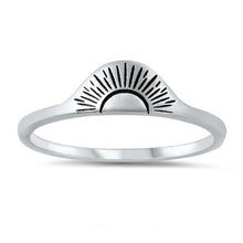 Load image into Gallery viewer, Sterling Silver Oxidized Sunrise Ring