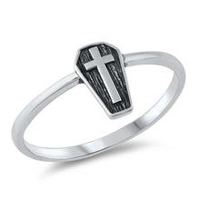 Load image into Gallery viewer, Sterling Silver Oxidized Plain Ring