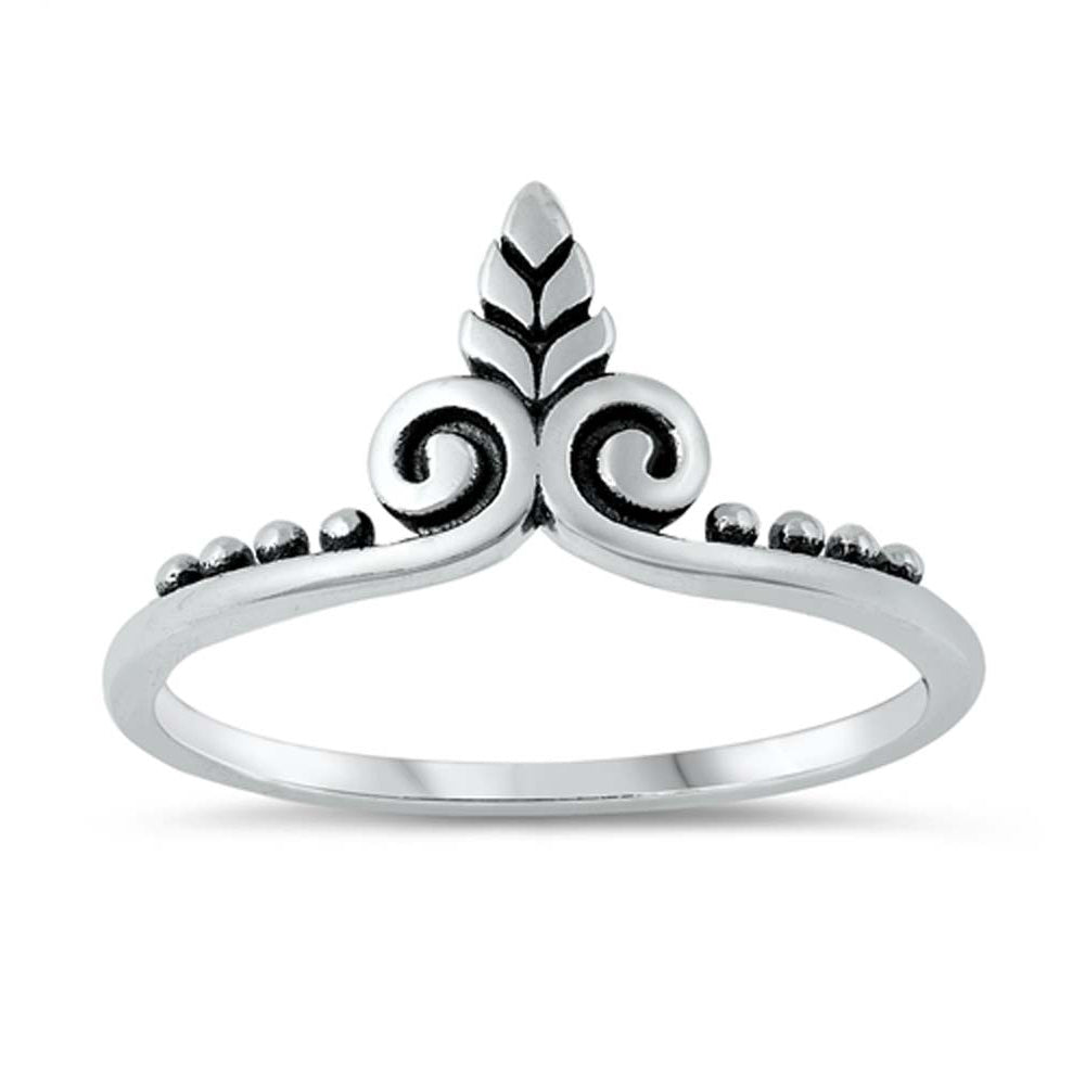 Sterling Silver Oxidized Plain Ring