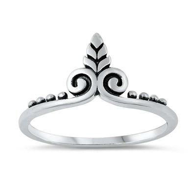 Sterling Silver Oxidized Plain Ring