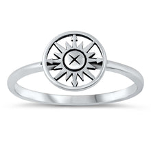 Load image into Gallery viewer, Sterling Silver Oxidized Sun Ring