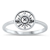 Sterling Silver Oxidized Sun Ring