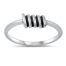 Load image into Gallery viewer, Sterling Silver Oxidized Wrapped Wire Ring