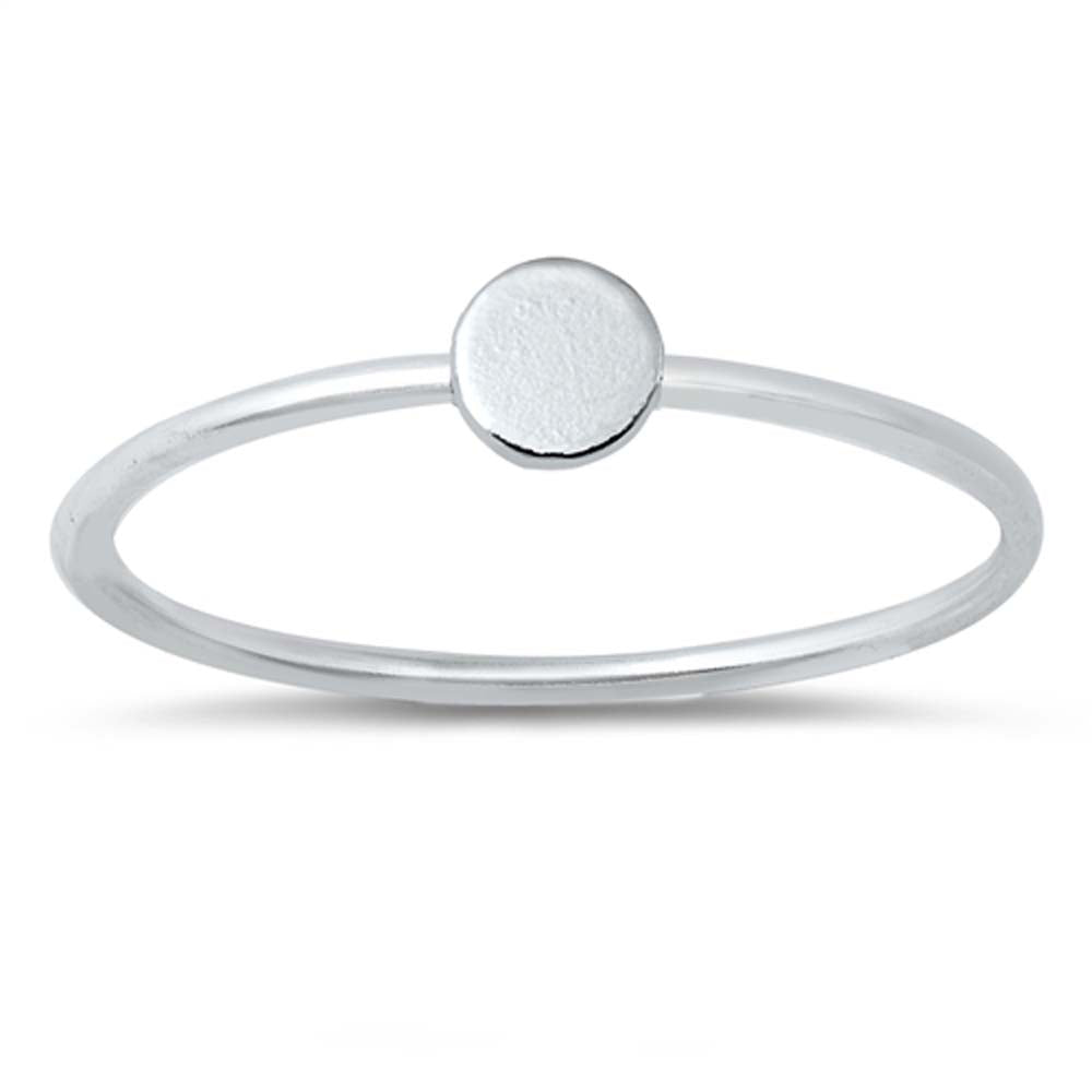 Sterling Silver High Polish Circle Ring