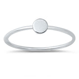 Sterling Silver High Polish Circle Ring