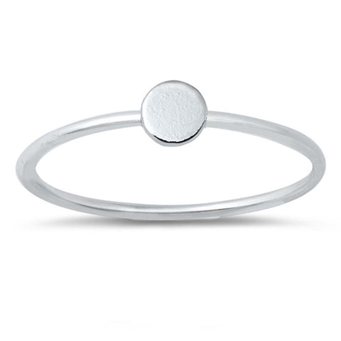 Sterling Silver High Polish Circle Ring