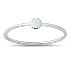 Sterling Silver High Polish 3.5mm Circle Ring