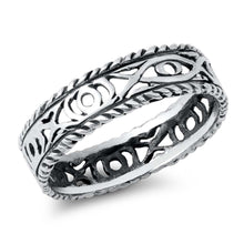 Load image into Gallery viewer, Sterling Silver Oxidized All Seeing Eyes Ring
