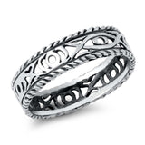 Sterling Silver Oxidized All Seeing Eyes Ring
